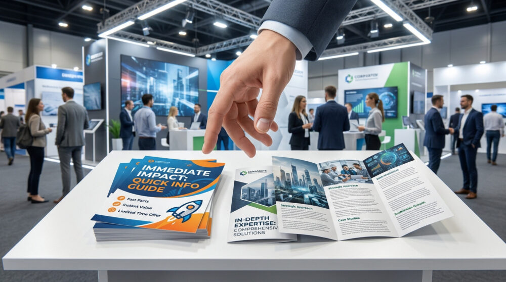 Flyer ou brochure : quel support choisir pour votre salon ?